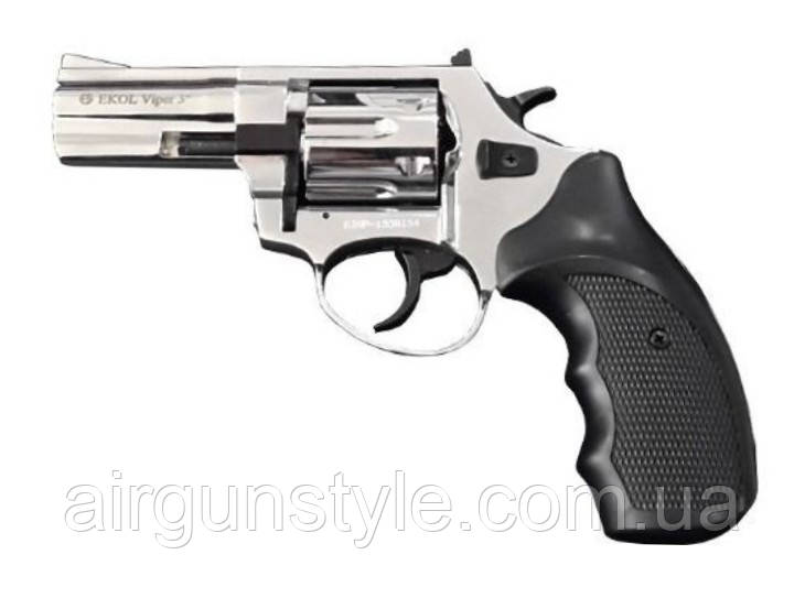 Револьвер під патрон Флобера Ekol Viper 3" (Chrome), фото 1
