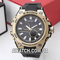 Мужские кварцевые наручные часы G-Shock M131 / Касио на каучуковом ремешке черного цвета