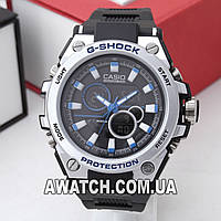 Мужские кварцевые наручные часы G-Shock M131 / Касио на каучуковом ремешке черного цвета
