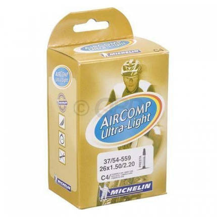 Камера для велосипеда Michelin C4 AIRCOMP ULTRALIGHT, MTB 26" (37/54X559) PR40, фото 1