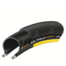Велосипедна покришка шина Continental Ultra Sport II 28", 700x23C, Performance, Skin, жовтий, фолдінга, фото 3