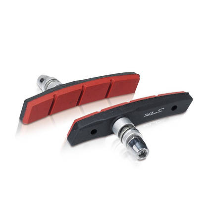 Колодки гальмові для велосипеда V-Brake XLC BS-V12, 4шт, 80 мм, оранжеві, фото 1