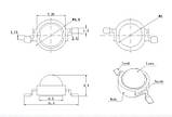 Світлодіод білий 1-2 Вт 150 лм 3.2-3.5В, фото 2