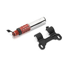 Мінінасос для велосипеда PU-A07 XLC, 11 бар, 185 мм, срібно-червоний