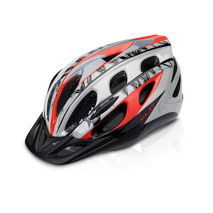 Велошолом шолом для велосипеда XLC BH-C18, червоно-сірий, L/XL (54-58), фото 1