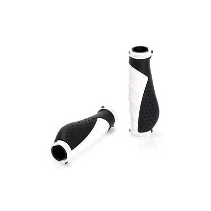 Грипси на велосипед XLC GR-S07 'Ergonomic', чорно-білий, 140мм., фото 1
