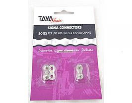 Замок для ланцюга велосипеда TAYA SC-25 Silver/Silver 1/2x3/32