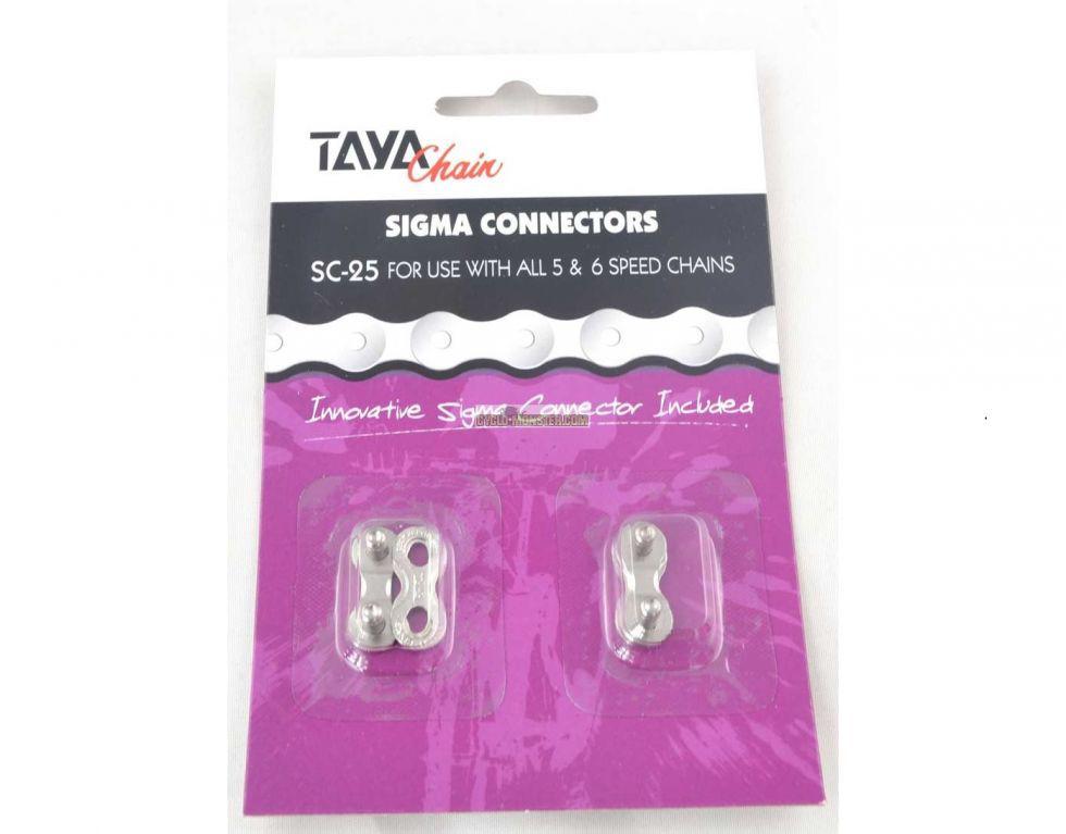 Замок для ланцюга велосипеда TAYA SC-25 Silver/Silver 1/2x3/32