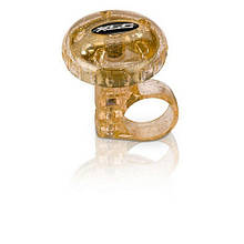 Дзвінок для велосипеда XLC DD-M012, прозоро-золотий, Ø 36 мм