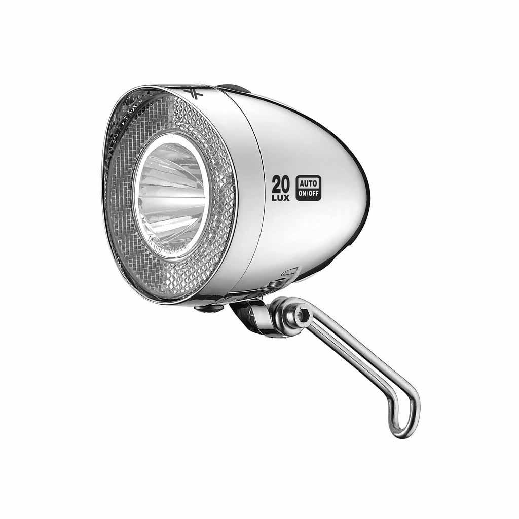 Фара для велосипеда передня XLC CL-D03 20Lux, сріблястий