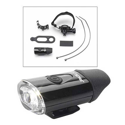 Фара на шолом XLC CL-F20, USB, Led, фото 1