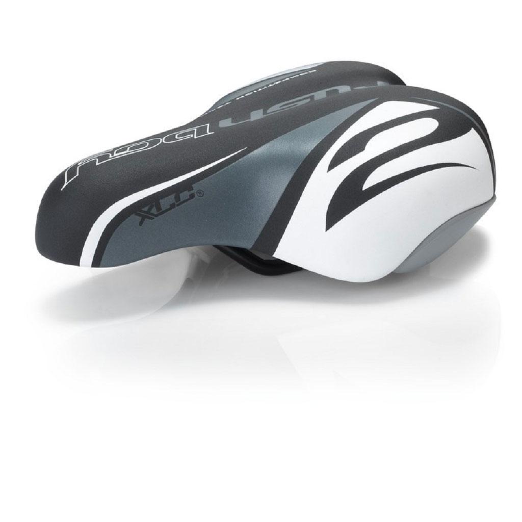 Сідло для велосипеда дитяче XLC SA-C02, 180x145мм, чорно-біле, 303г