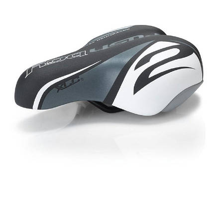 Сідло для велосипеда дитяче XLC SA-C02, 180x145мм, чорно-біле, 303г, фото 1