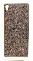 Силиконовый чехол Beautiful на Sony XA серого цвета