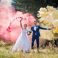 Кольоровий дим для весільних фотосесій, на 50 секунд, 5 кольорів