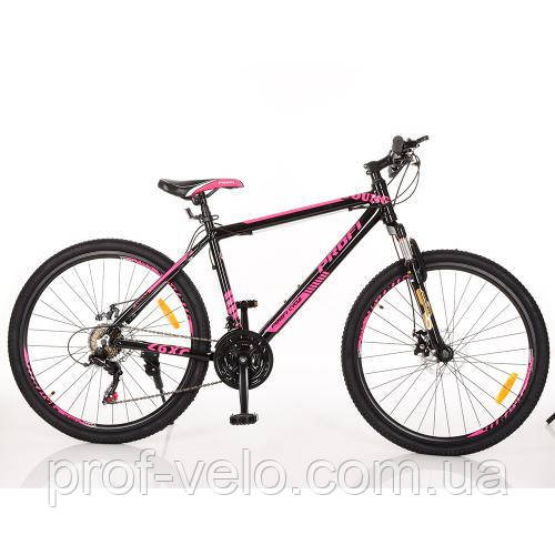 ВЕЛОСИПЕД СПОРТИВНИЙ 26Д. MTB YOUNG A26.4 ЧОРНО-РОЖЕВИЙ