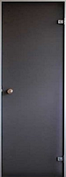 Стеклянная дверь для хамама Saunax Classic матовая бронза