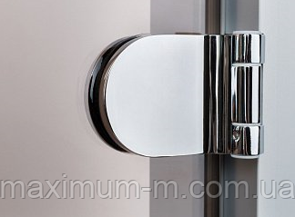 Стеклянная дверь для хамама INTERCOM матовая бронза алюминий - фото 2 - id-p691025127
