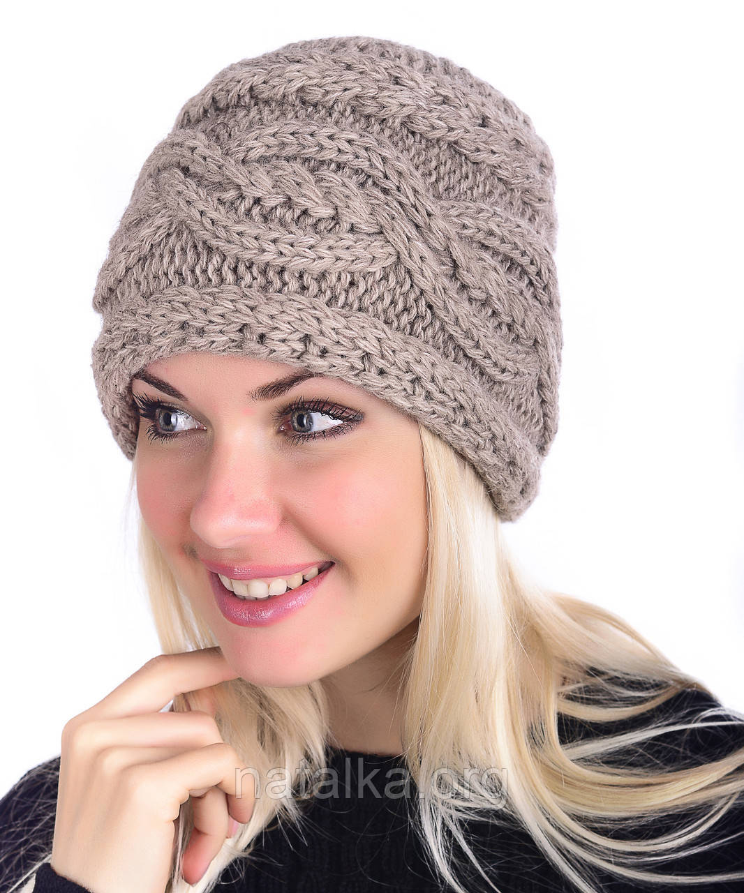 Женская зимняя шапка Наталка 0031Н - фото 4 - id-p349518311