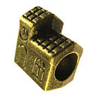 Набір 5 шт Намистини 11 мм Шарм Будинок, Метал, Колір Бронза, Отвір 5 мм, Шарми на Паракорд, Фурнітура Біжутерію, фото 4