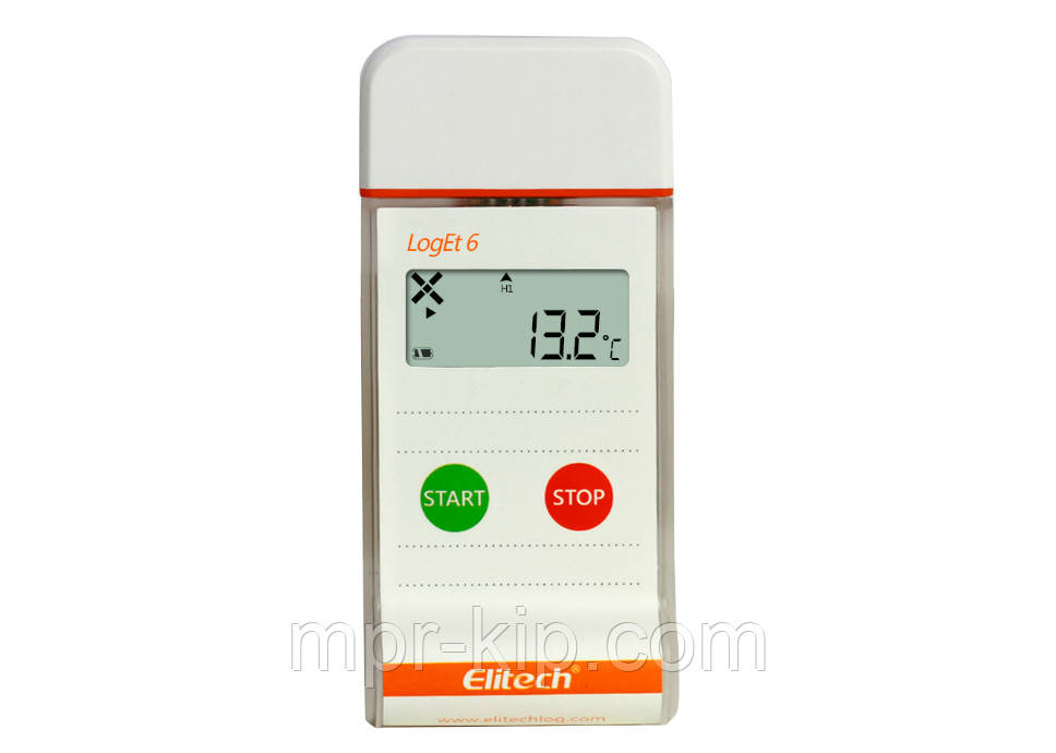 Реєстратор температури Elitech LogEt 6 (-30 °C... + 70 °C, ± 0,5 °С) IP65 Пам'ять 32000. PDF, Word, Exel, TXT