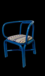 Крісло з ротанга Лофт 2 (блакитне)