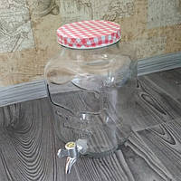 Лимонадниця (Діспенсер для лимонаду) з кольоровою кришкою 4 л.