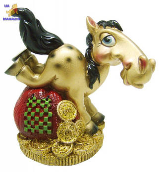 Сувенир "HORSE" 7 см, микс золото/черный 520370 G-Rich