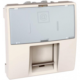 Розетка комп'ютерна 6 кат. Слонова кістка Unica Schneider, MGU3.417.25