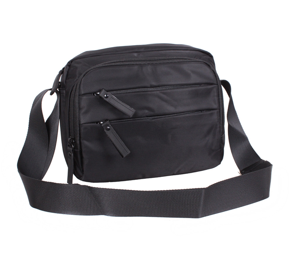 Чоловіча текстильна сумка XL6338-33PBLACK чорна, фото 1