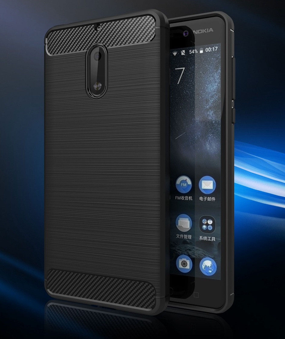 Чохол PRIMO Carbon Fiber для Nokia Series 6 - Black