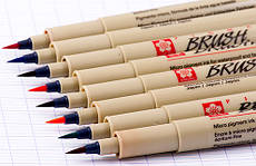 Лінери-КИСТЬ Pigma Brush, Sakura і Bruynzeel, поштучно і в наборах