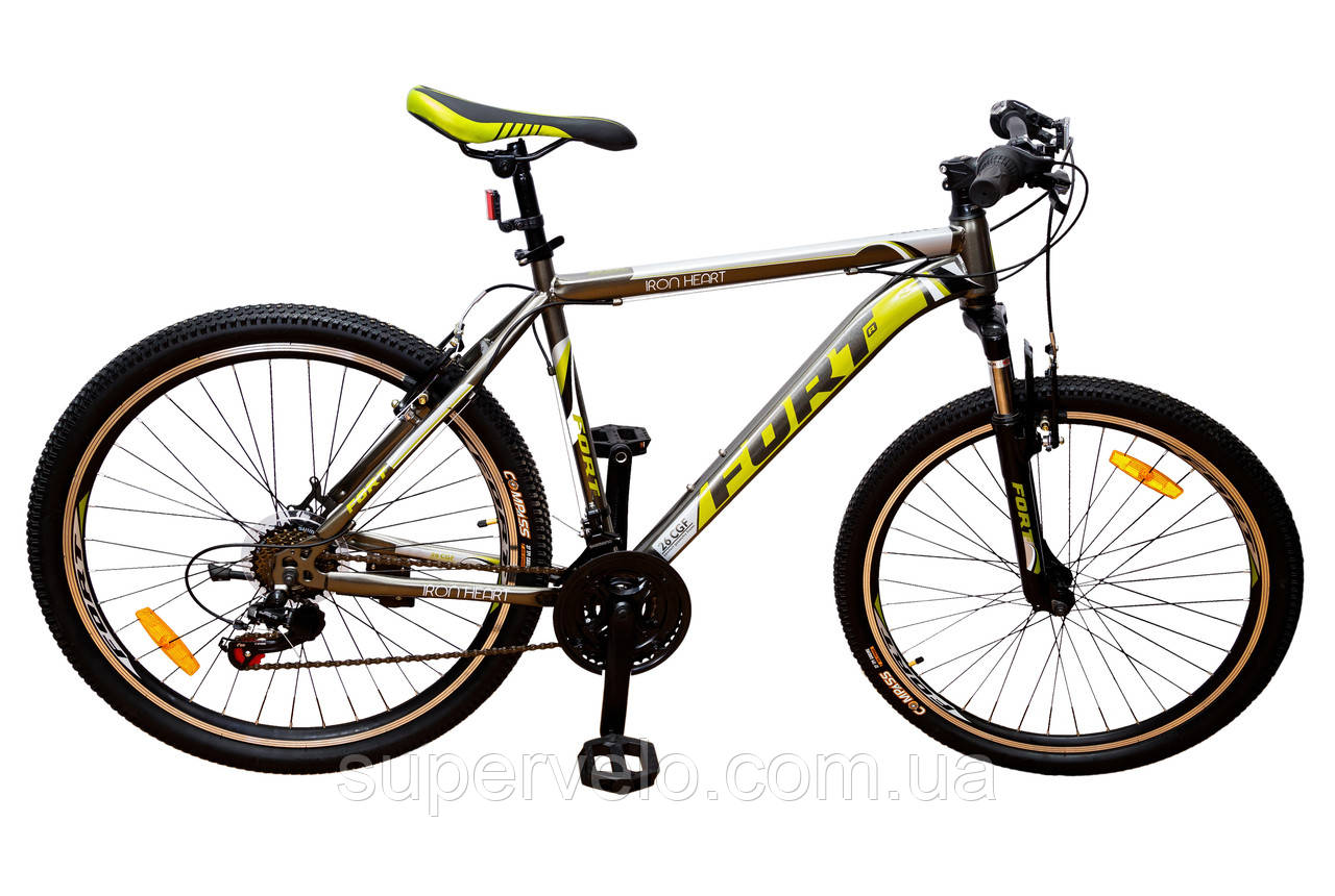 Велосипед гірський Fort IRON HEART 26" 2019 сіро-зелений, фото 1