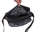 Чоловіча текстильна сумка XXL8310A-BLACK чорна, фото 6