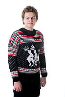 Прикольный мужской свитер с оленями