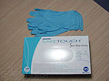 Рукавички нітрилові MEDICOM SAFETOUCH Slim Blue XS, фото 3