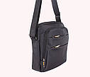 Чоловіча текстильна сумка 6339-3 чорна, фото 4