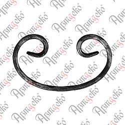 Завиток 170х95х12х6 вальц. Арт. 10.113