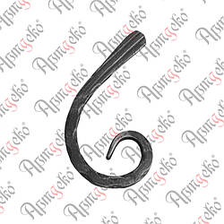 Завиток кований 150х110х12 вальц. Арт. 12.518