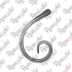 Кований завиток 150х110х10 невальц. Арт. 12.521