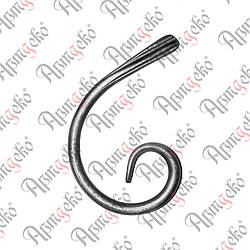 Кований елемент завиток 150х110х10 кругляк Арт. 12.526