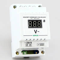 Цифровий вольтметр змінного струму на DIN-рейку (100-400В) ВМ-220-Д