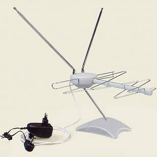 Антенна эфирная всеволновая С УСИЛИТ. Феномен (комнатная)