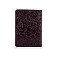 Обкладинка-органайзер для документів шкіряна без застібки Crystal "Мистецтво мехенди". Колір фіолетовий, фото 2