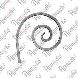 Завиток 290х220х12 невальц. Арт. 12.600.01