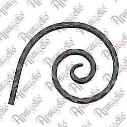 Завиток 290х220х12х6 вальц. Арт. 12.601