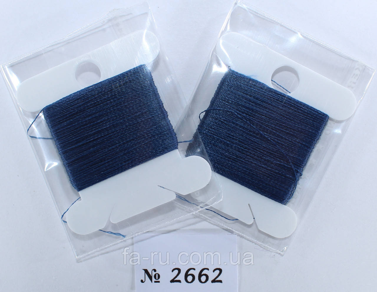 Нитка для бісеру TYTAN 100 No2662. Синій темний 30 м, фото 1