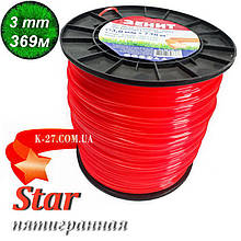 Волосінь косильна Ø 3 мм (5 lb ± 369 m) зірка/500гранна