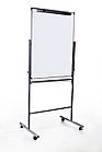 Фліпчарт для крейди та маркера 750х1000 мм на підставці двосторонній на колесах, фото 2