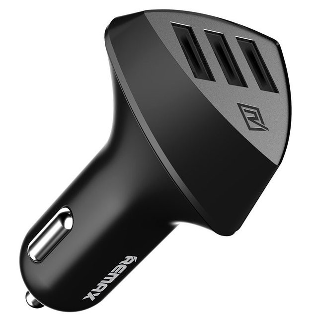 Зарядний пристрій в прикурювач Remax Aliens RCC-304 3*USB (Black)